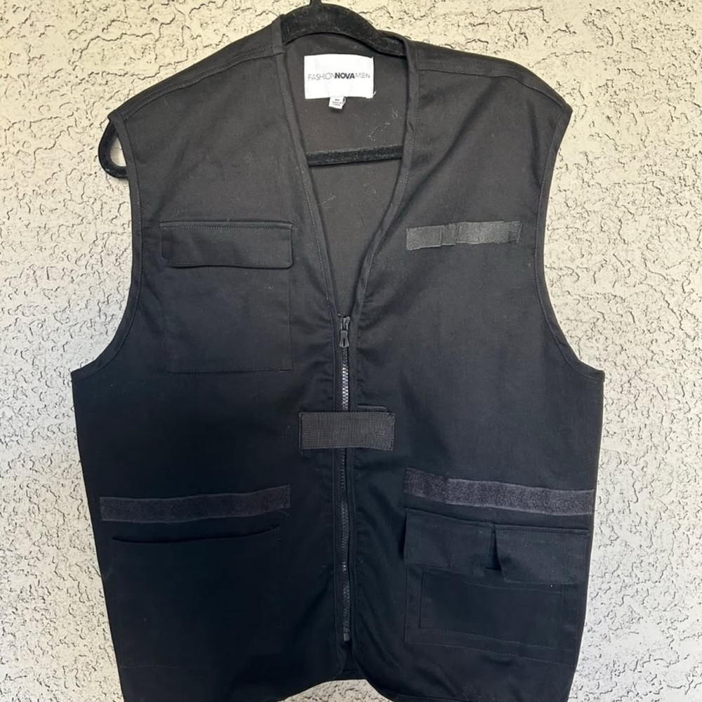 Fashion Nova Midnight Black Tactical Vest